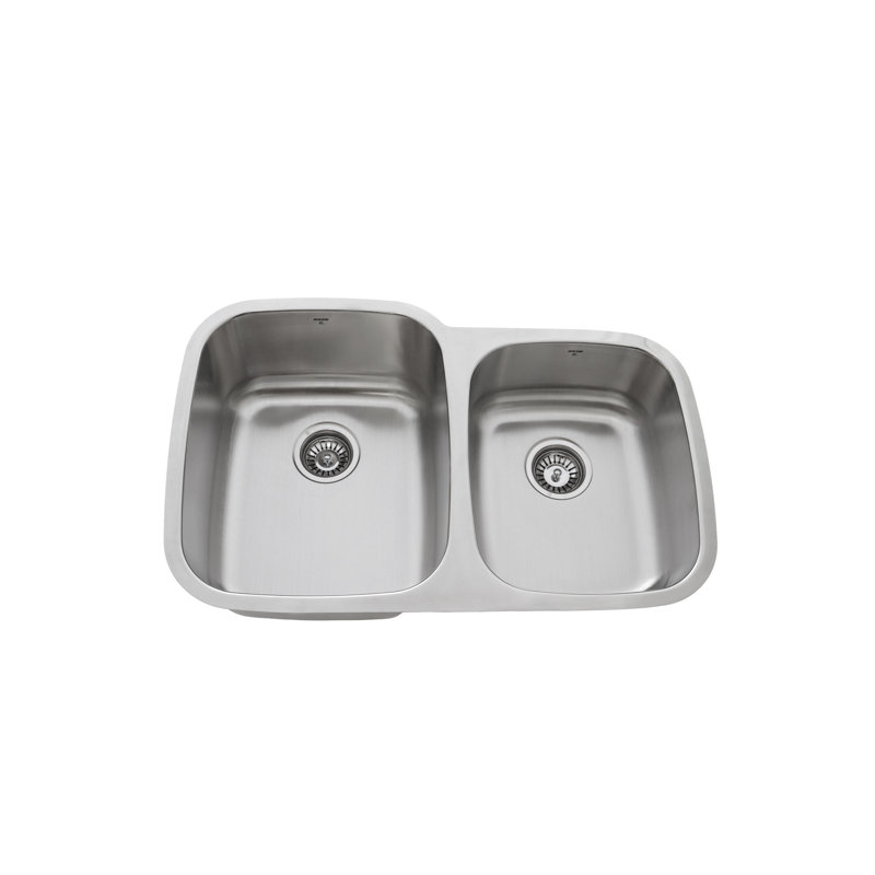 Évier en acier inoxydable à double cuve encastrable ONEX® 32 po x 20 po ONEX®