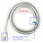 Ana Bath New 7" Rain Shower With Handheld Combo With 5-ft Shower Hose - 10-spray Settings, Brass Connectors, Pause + Clean Jet-110842513