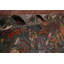 Tapis bleu acier à motif animaux