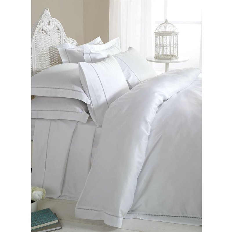 Hardeep Solid Colour Duvet Cover with Pillowcases, Double Duvet Cover