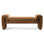 Dominika - Modern Brown Velvet Bench