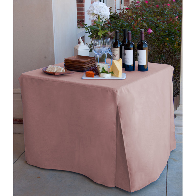 Tablevogue 34-Inch Square Table Cover, Rose