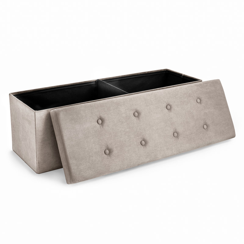 Repose-pieds avec rangement, Beige
