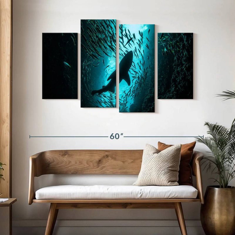 Shark Depth, 32" H x 52" W
