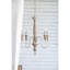 Lustre en bois à 4 lumières, luminaire suspendu avec chaîne réglable pour le vestibule de la salle à manger de la cuisine, ampoule non incluse