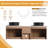 Greythor 60'' Wall-Mounted Double Bathroom Vanity With Ceramic Sink & Storage Shelves,60'' Double Bathroom Vanity Set With Engineered Stone Top-608480526-608480520