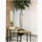 Natural and black 2-piece nested coffee table