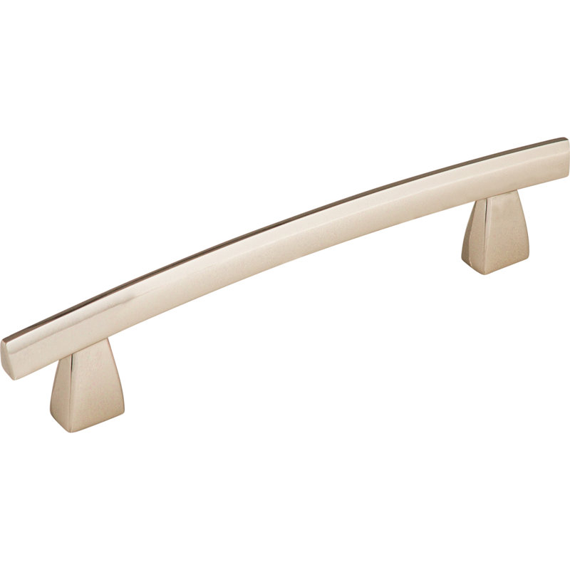 Arched Bar Pull, Polished Nickel, 5" Center to Center