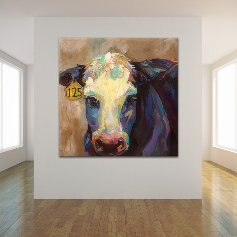 "Betsy", toile tendue par Jeanette Vertentes, H 12 po x l 12 po