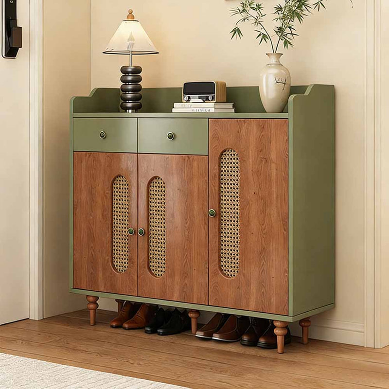 European-style household creative shoe cabinet, 39.37" H x 39.37" W x 13.78" D