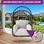 Fauteuil à œufs suspendu avec coussin, fauteuil à œufs pour porche, chambre à coucher ou salon, gris-2050925832-2050925833