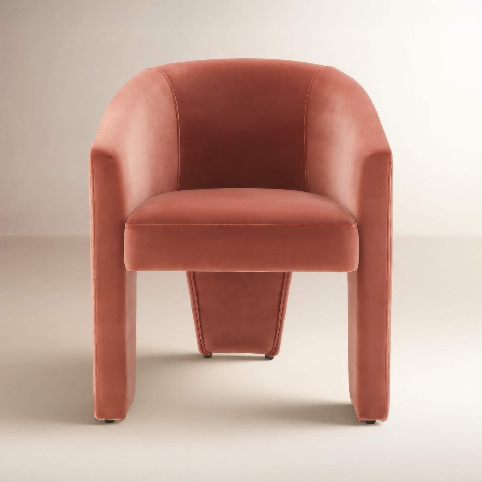 Edenton 19.3'' H Upholstered Armchair, Falkirk Reddish Brown Velvet
