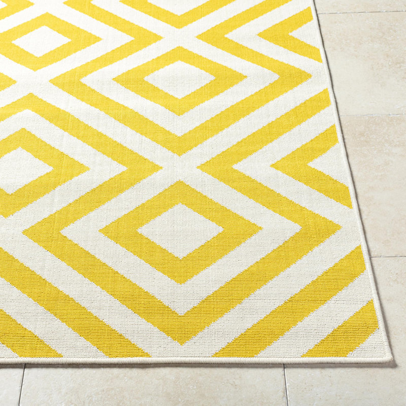 Haroutium Geometric Indoor / Outdoor Rug, Square 8'10"