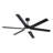  Cissline 60" Modern Black Ceiling Fan With Light, Remote & App Control for Living Room/Dinning Room