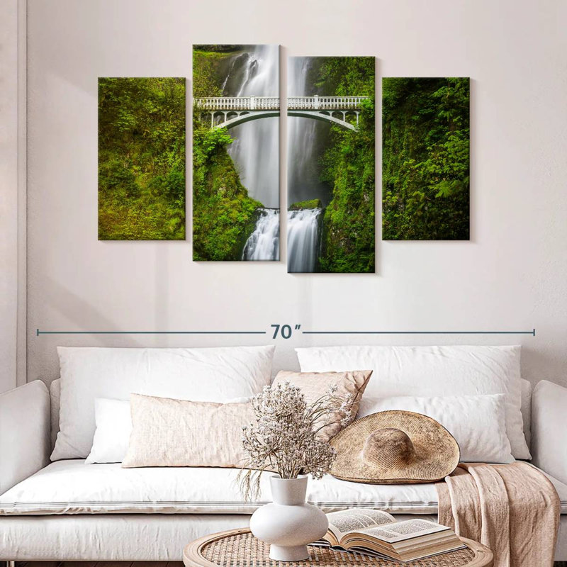 Pont Alvord Multnomah Falls, H 32 po x l 52 po