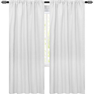Paire de rideaux occultant en coton Cotenia