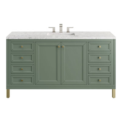 Chicago 60'' Single Bathroom Vanity with Top