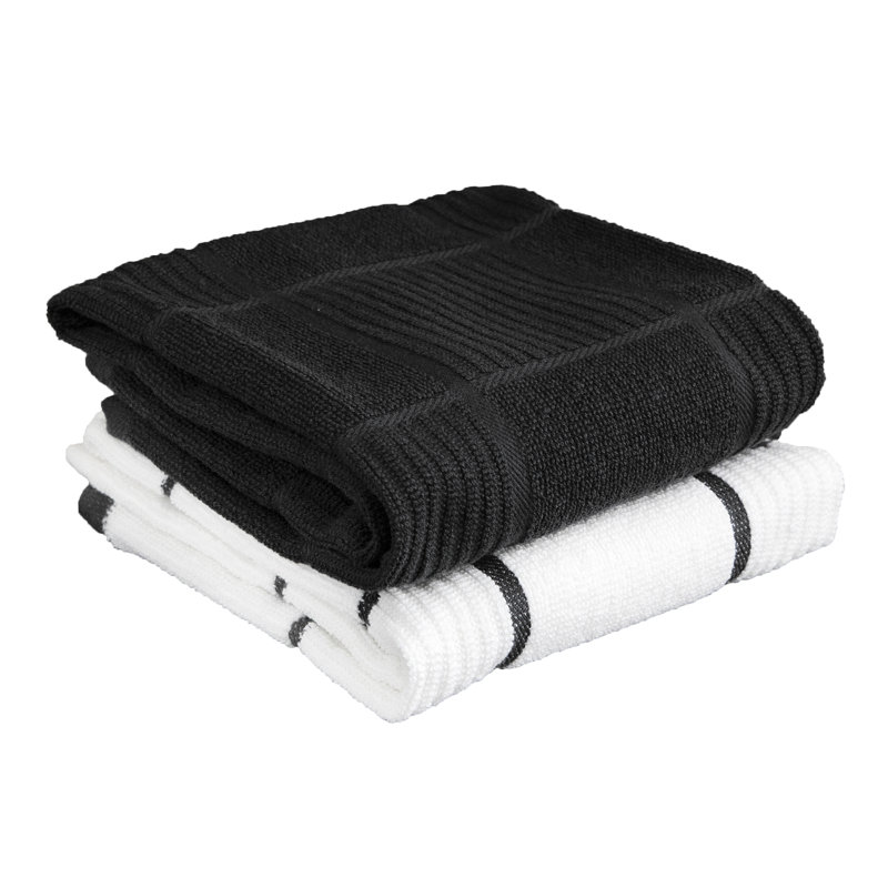 T-fal Parquet Kitchen Towel, Charcoal