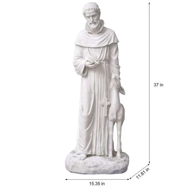 Statue de Saint François avec un cerf