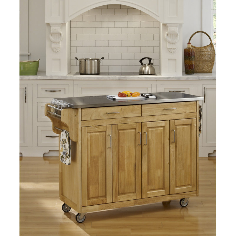Littrell Kitchen Island, Natural