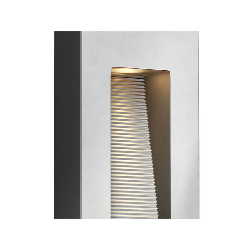 Luna 2 Light Outdoor Flush Mount, Titanium, Medium, LED