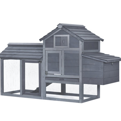 Poulailler en bois 59 po gris