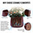 4 Pieces Bean Paste Red Ceramic Flowerpot, Contemporary For Patio, Garden, Windowsills With Heat - Proof And Glossy Finish Frost, Weather Resistance-381722887