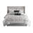 7 Piece Tufted Comforter Set Grey