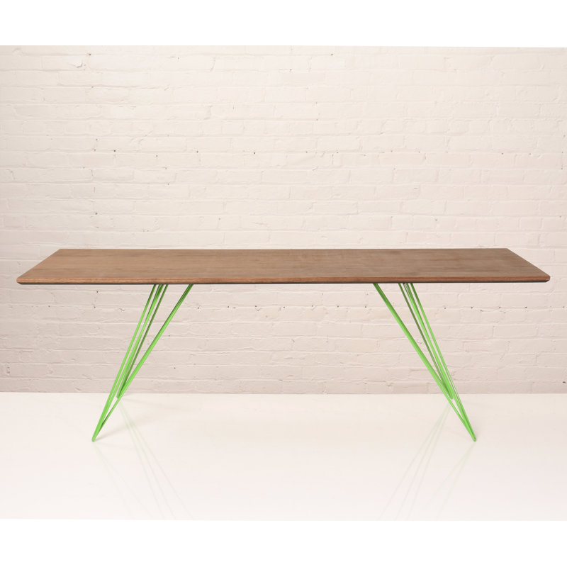 Williams Coffee Table, Green, 18" H x 54" L x 23" W, Walnut