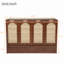 Lit escamotable, armoire-lit en bois de pin avec centrale électrique et panneau de décoration en rotin