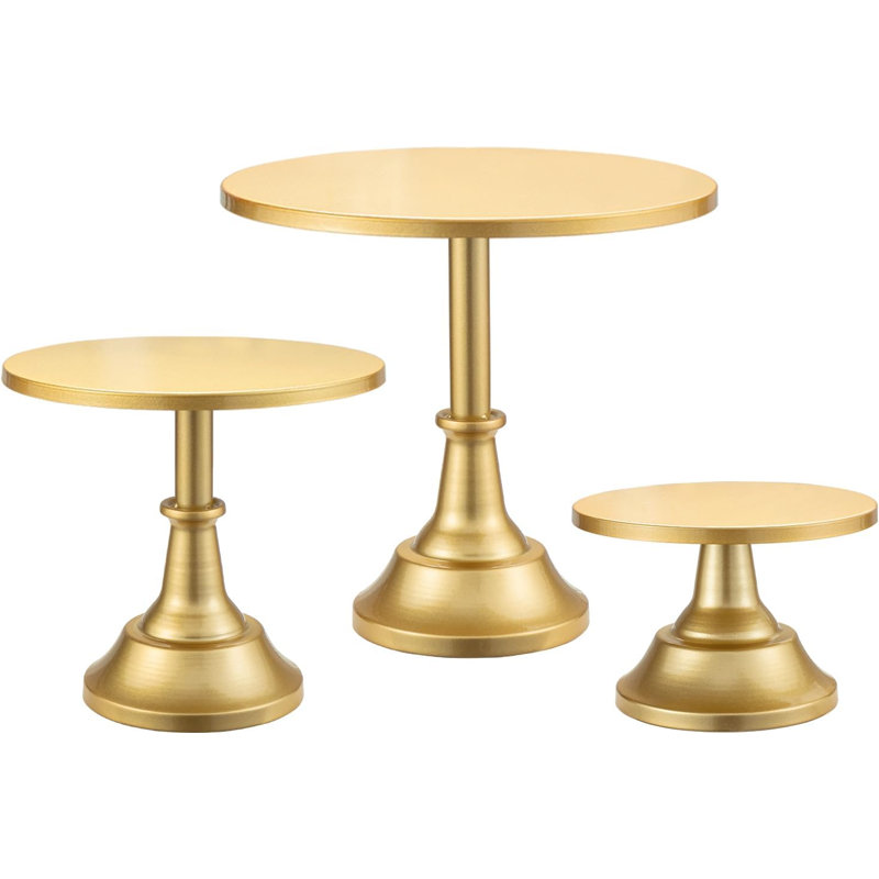 Ensemble de présentoir à gâteaux 3 pièces (8 "/ 10" / 12 ") pour 6 à 10 pouces de gâteaux