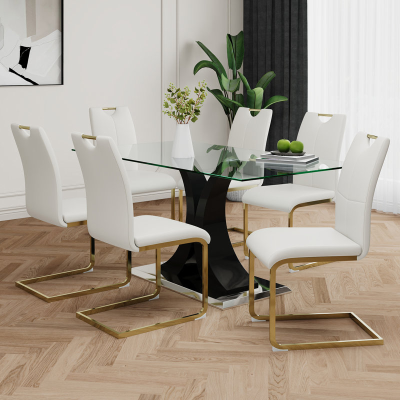 Table en verre de style moderne
