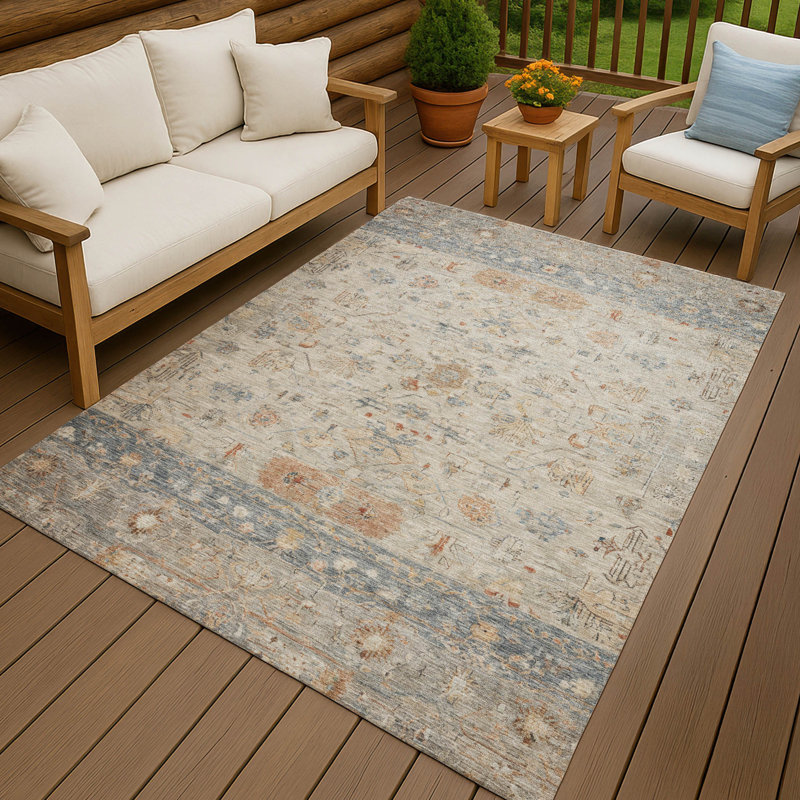 Tapis intérieur / extérieur lavable à la machine Chantille ACN2323 Global, Rectangle 5 pi x 7 pi 6 po