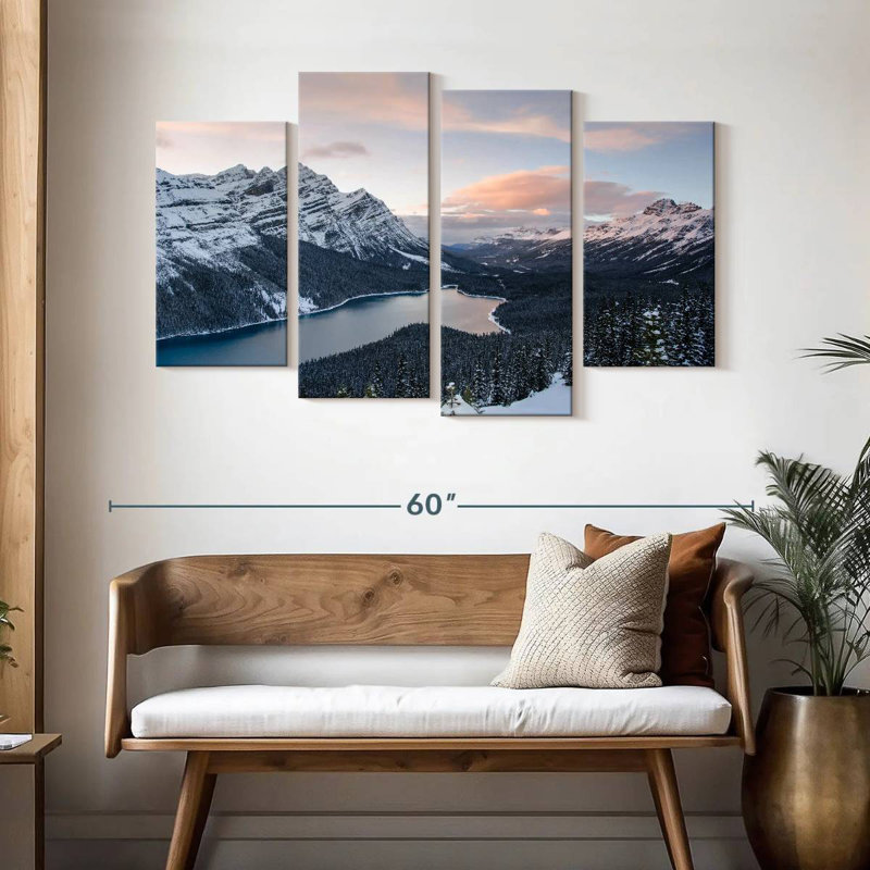 Kerrick, Banff sous la neige, H 32 po x l 52 po