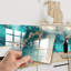 Bucella Mediterranean Ocean Blue Marble Stone Tile Sticker 6 x 6 inches
