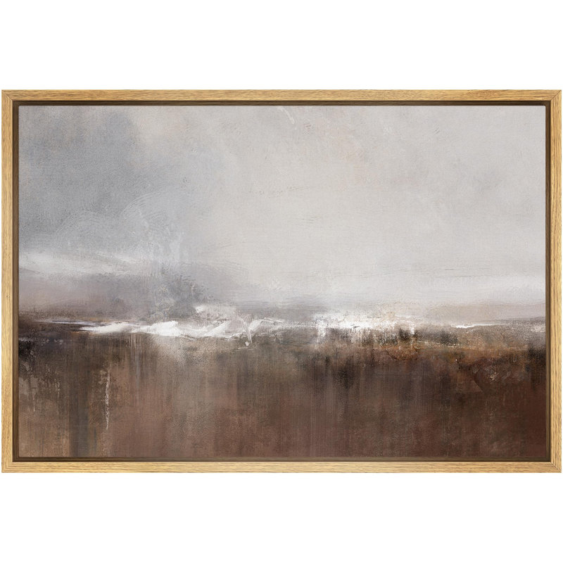 Paysage minimaliste brun, minimaliste douillet, Naturel, H 16 po x l 24 po x P 1,5 po