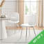 Corova Faux Leather Modern Dining Chairs with Metal Tapered Legs & Diamond Stitching-1219266980-1219215384