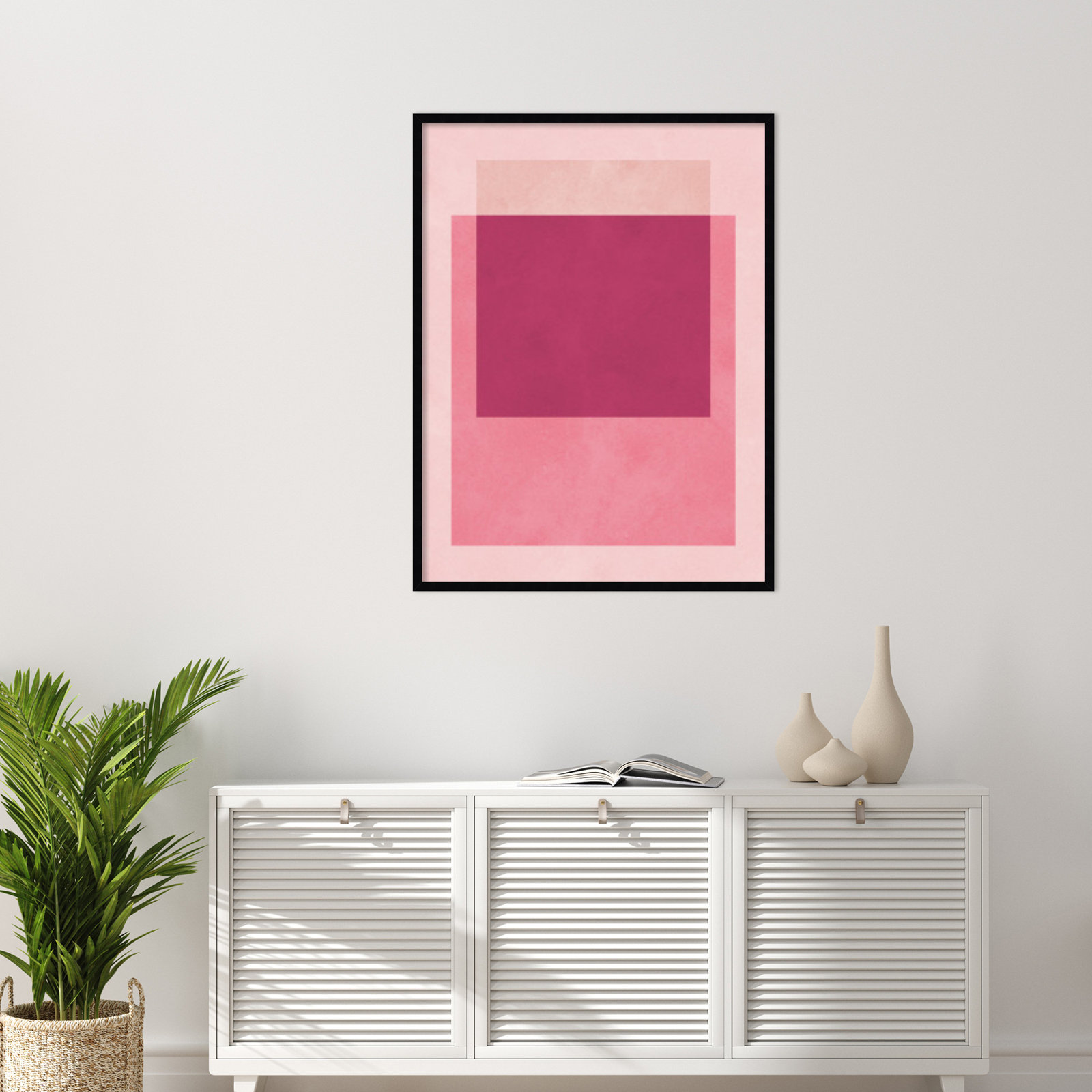 Overlapping Geometry 12 Print, 41" H x 31" W, Black