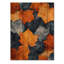 Feuilles d'automne orange III - décoration murale en bois de feuilles - sur bois de pin naturel-1091262608