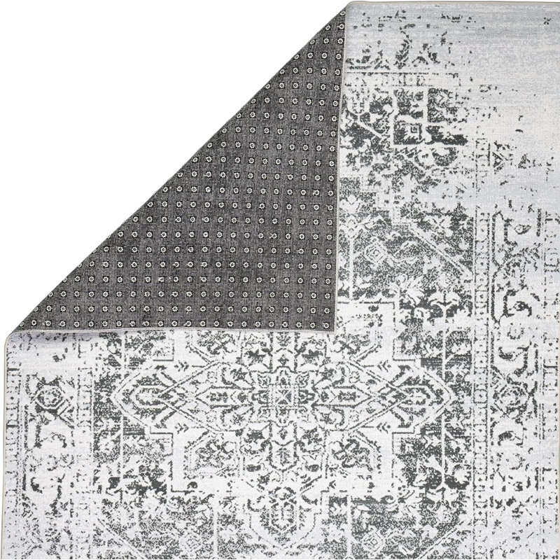 Jasim Washable Abstract Indoor Rug, Rectangle 4' x 6'