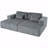 Sectional Sofa Bed, Corduroy 2-Seater  With 2 Throw Pillows-433584272