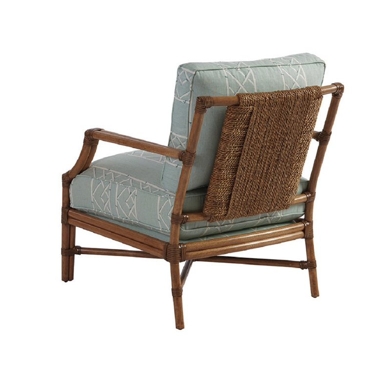 Barclay Butera Upholstery Upholstered Armchair, Blue/Beige