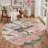 Ascentia Chinoiserie Oriental Landscape Scenery Washable Area Rug with Non-Slip Backing-149992131