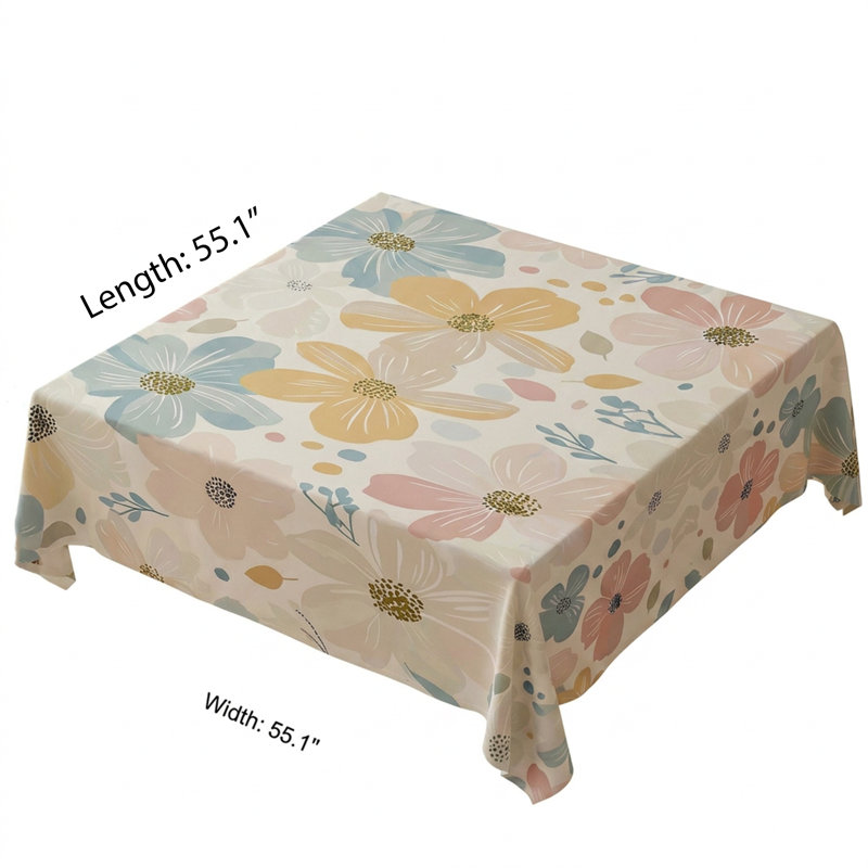 Nappe Rosetta, Floral, Pink/Yellow/Blue