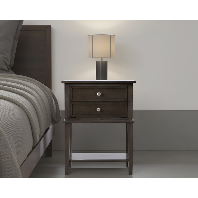 Table de chevet Zeist Grey, Gris