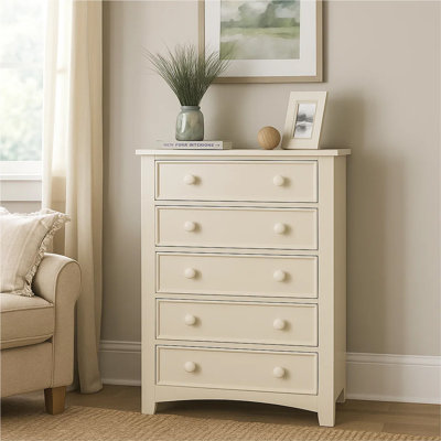 Gabrialle Transitional 5 Drawer Chest
