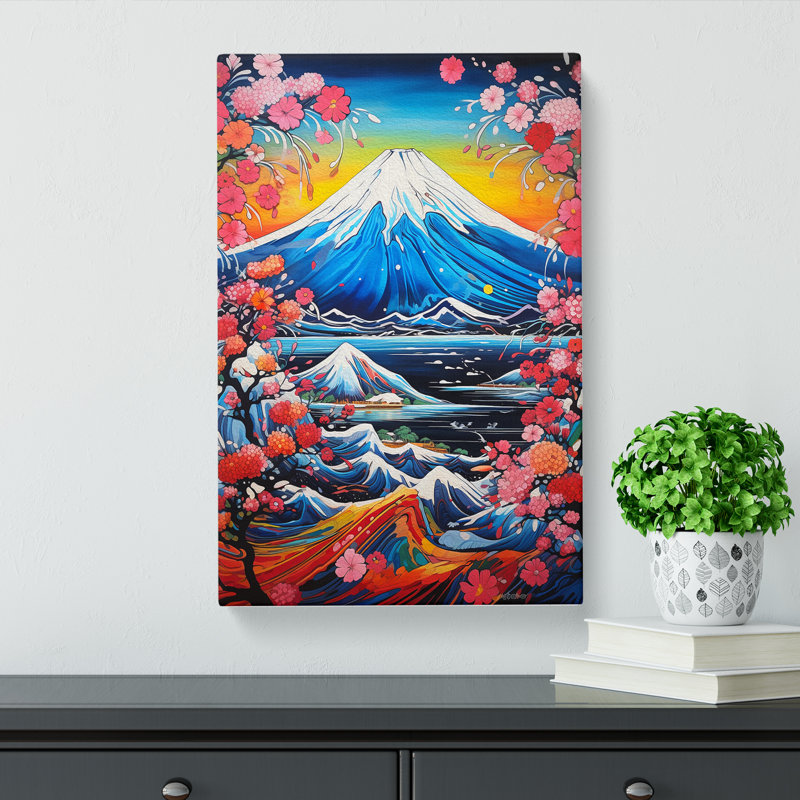 Mount Fuji Abstract No.2 - Wrapped Canvas, 76cm H x 50cm W x 3cm D