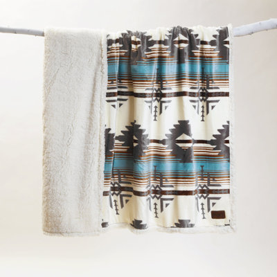 Lone Mountain Plush Throw