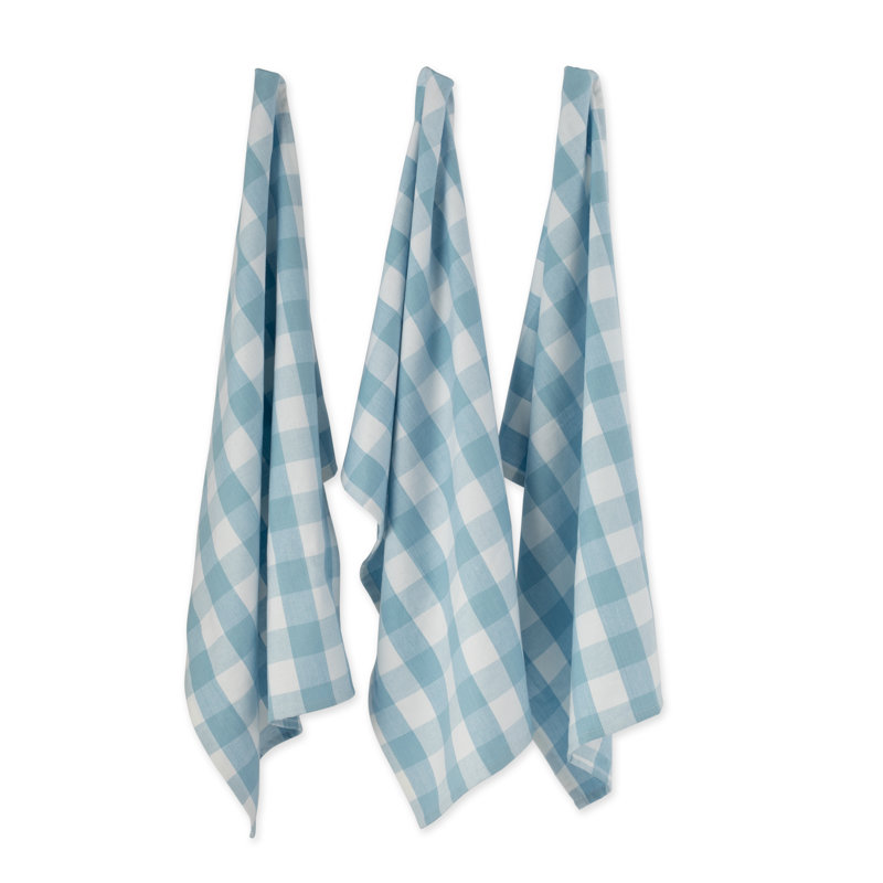 Torchon Wolsingham, Blanc et bleu clair