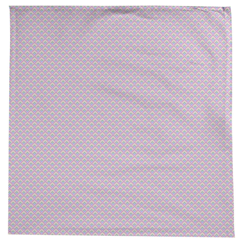 Nappe géométrique Avicia, Mauve et pastel